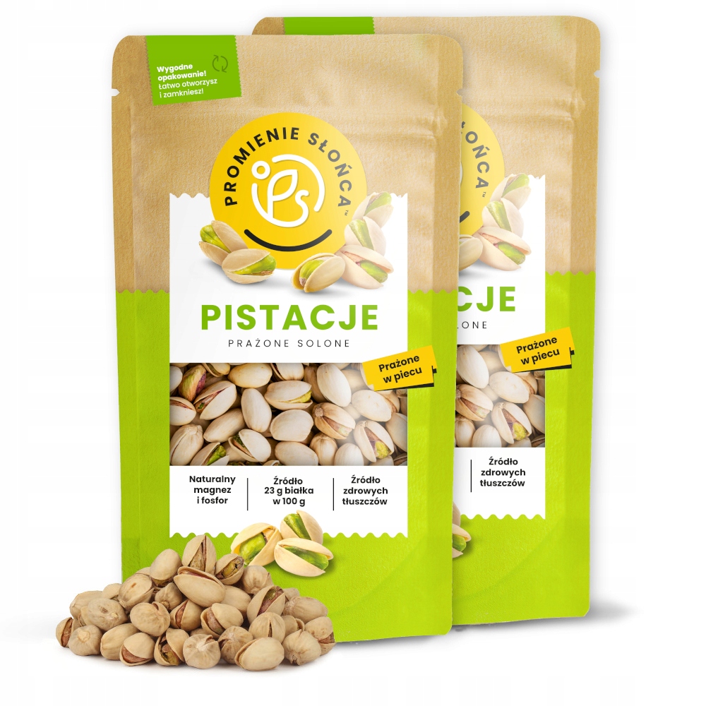 Pistacje Prażone Solone 2 kg Zestaw 2 x 1 kg
