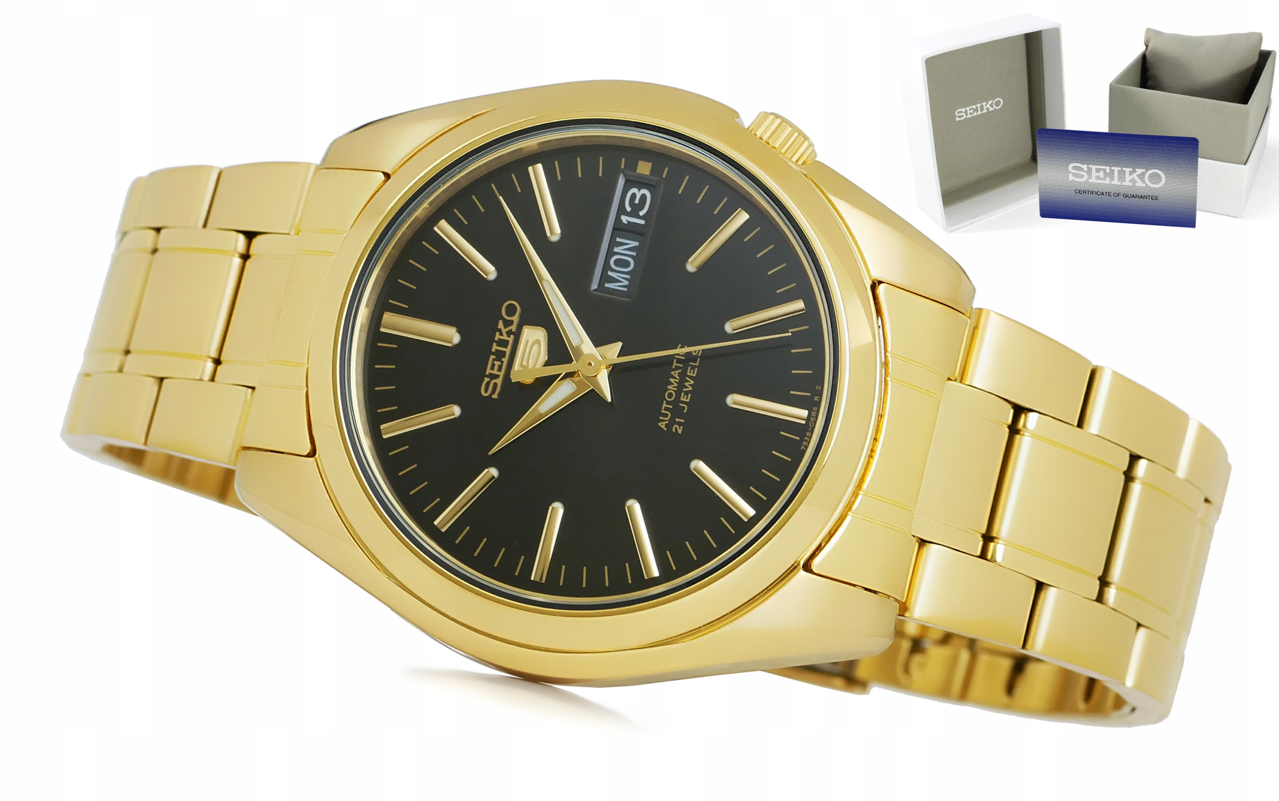 Pánské Hodinky Seiko 5 Automat Datumovka Jako Dárek Krabička