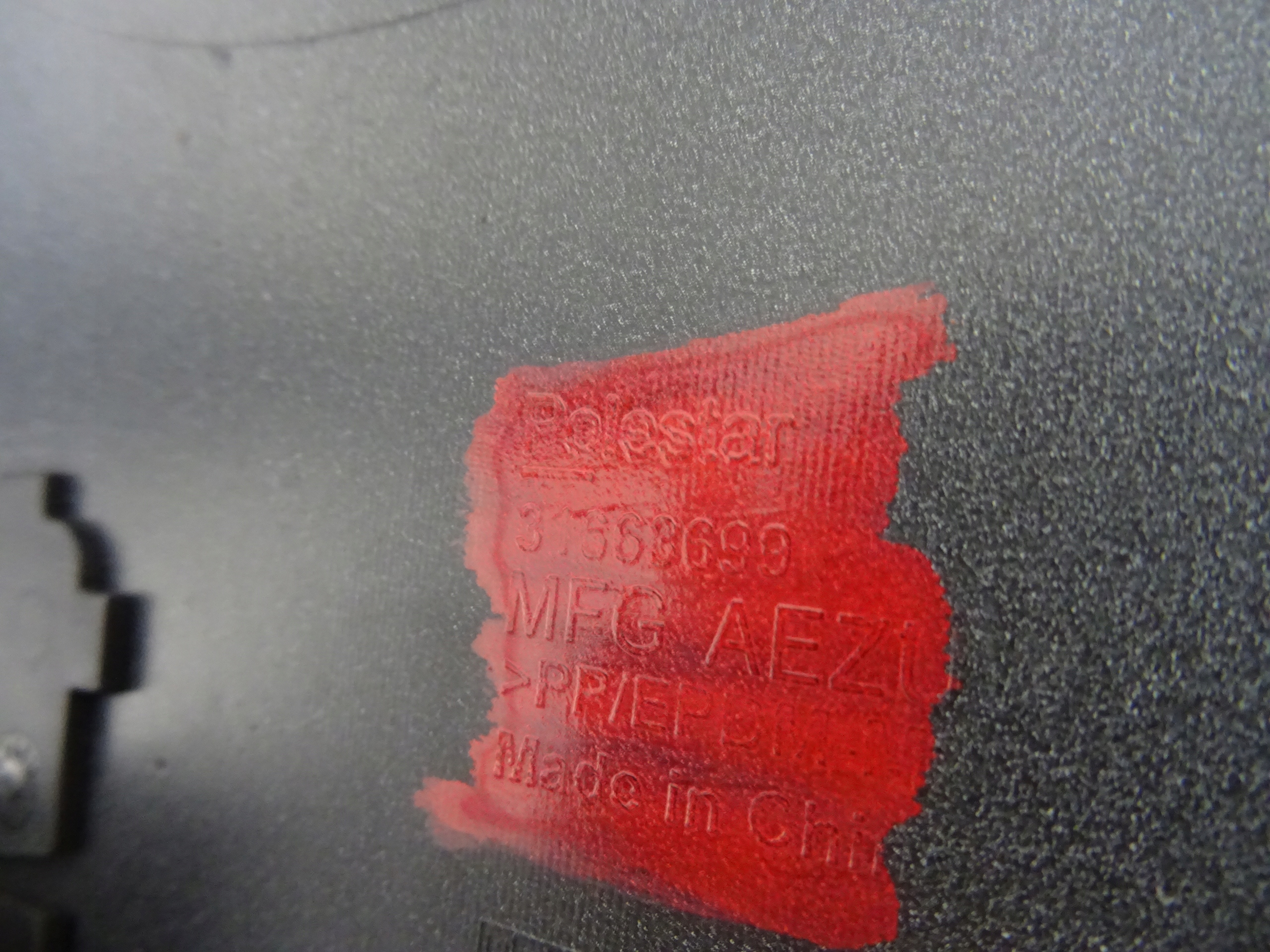 POLESTAR 2 bumper rear part rear