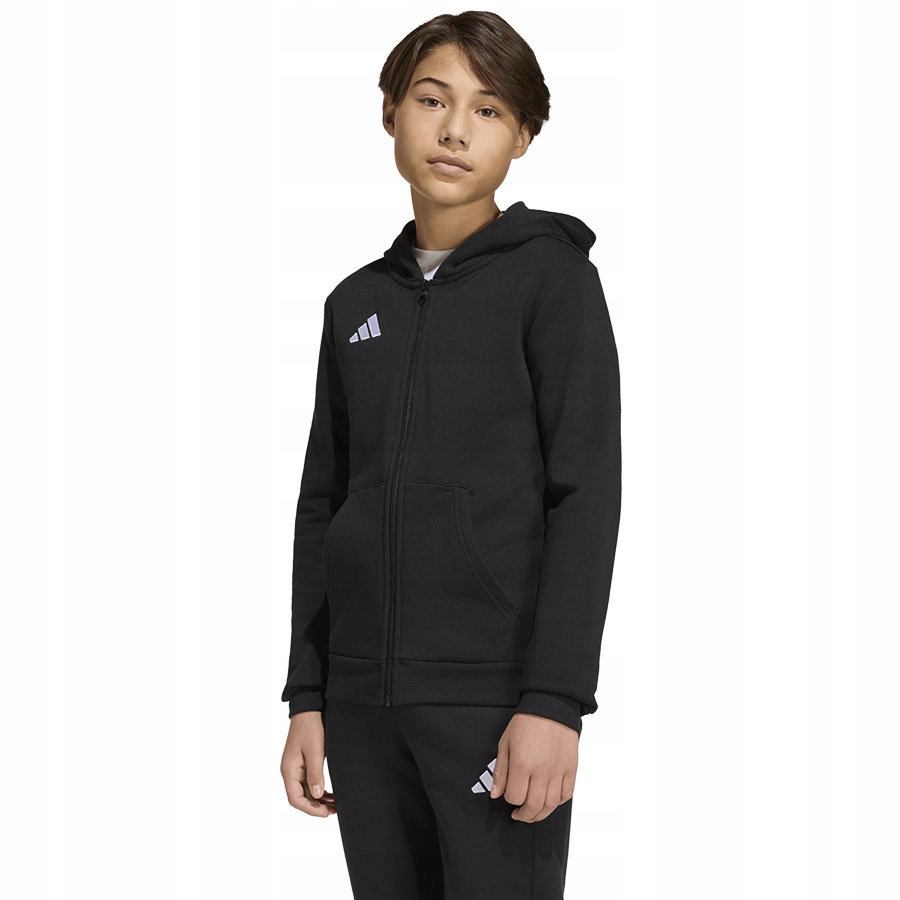 Mikina adidas Entrada 26 Hoody Full Zip Junior KH1782 černá 176 cm