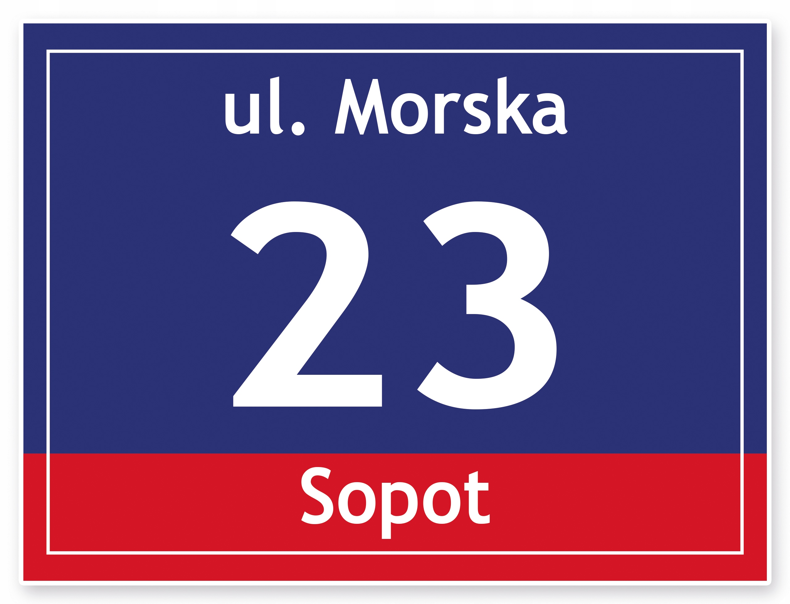 TABLICZKA ADRESOWA z numerem domu tablica 40x30 cm