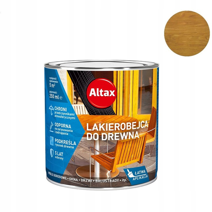 

Altax Lakierobejca Do Drewna Dąb 2,5L