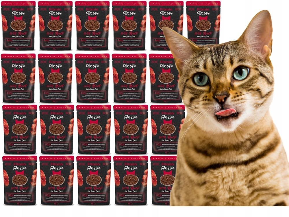 Levně Fitmin Cat For Life Dospělé Hovězí 24x 85g