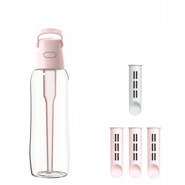 Butelka Filtrująca Dafi Solid 1l Baby Pink Z 4 Wkładami