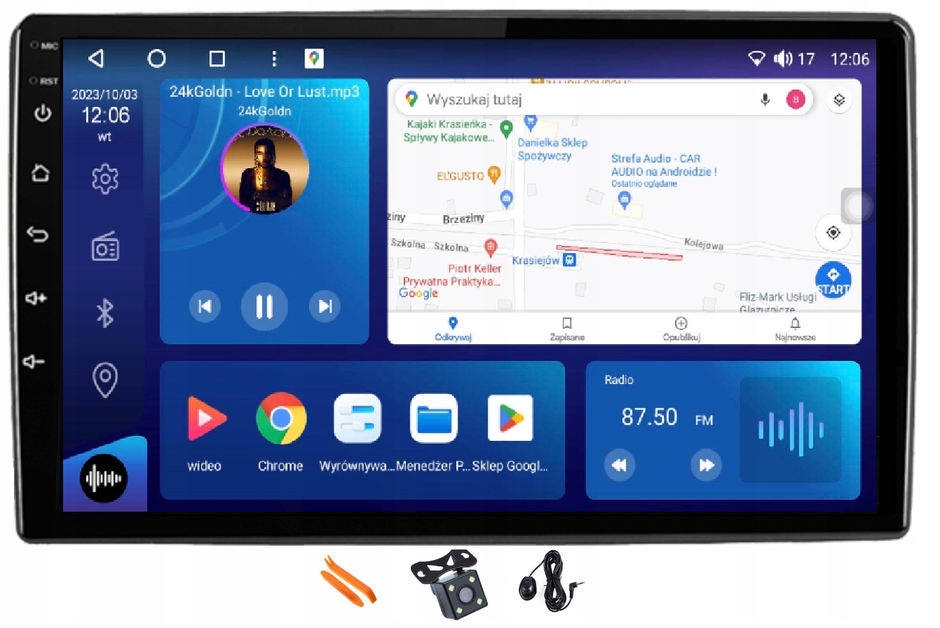 Rádio Android Navigácia Carplay Lte Gps Ips Ford Transit Custom 8 9 18-23