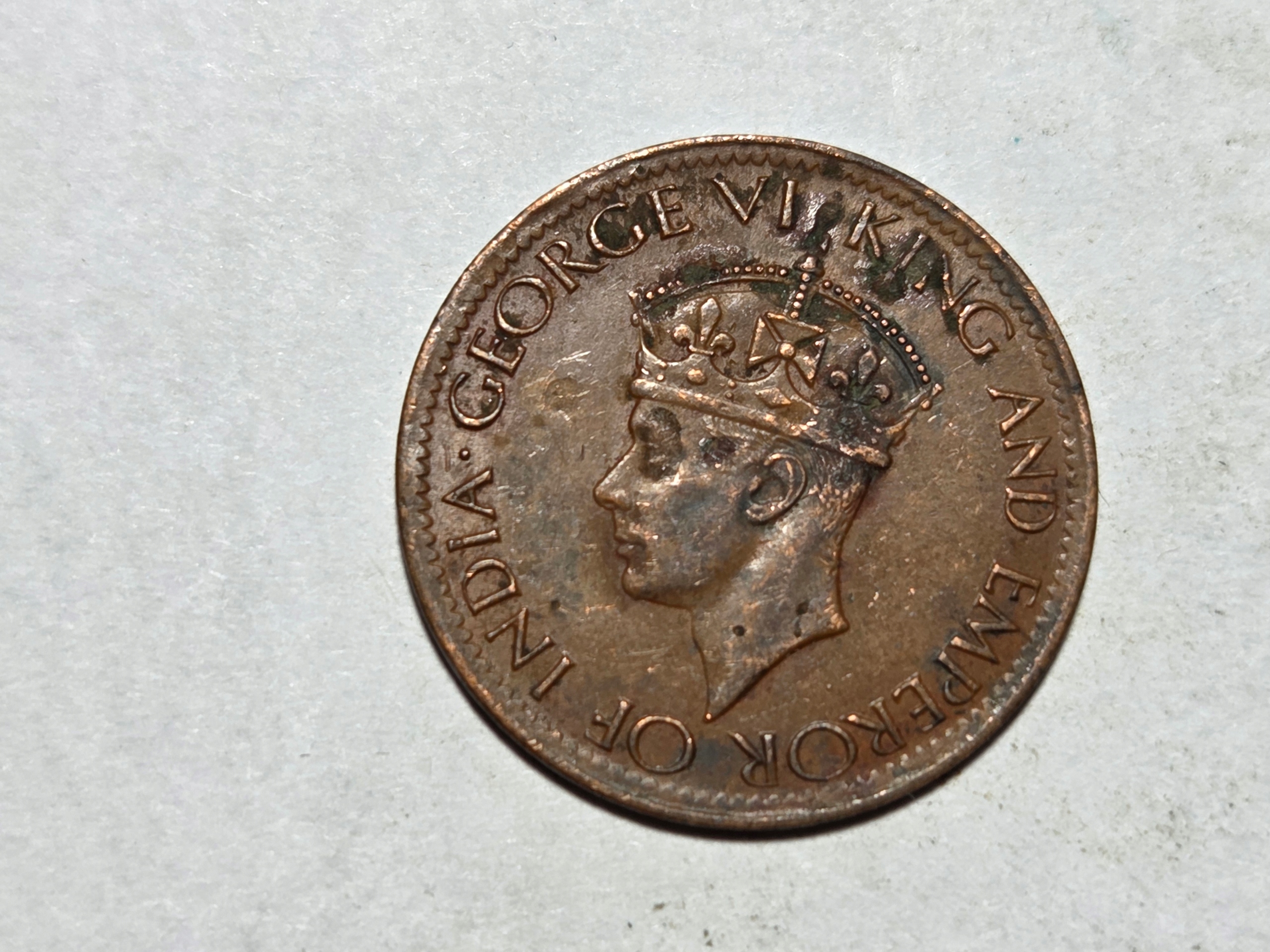 Ceylon 1 cent 1943 rok -NR1048