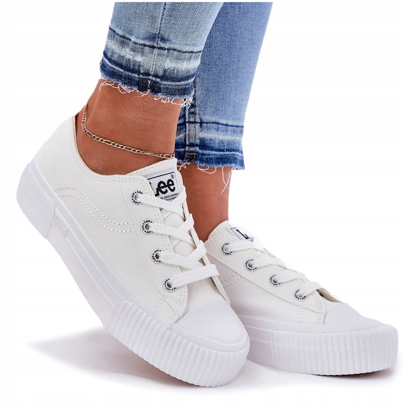 Dámské Tenisky Na Platformě Lee Isla C Women Low 50261002.1FG Bílé 39
