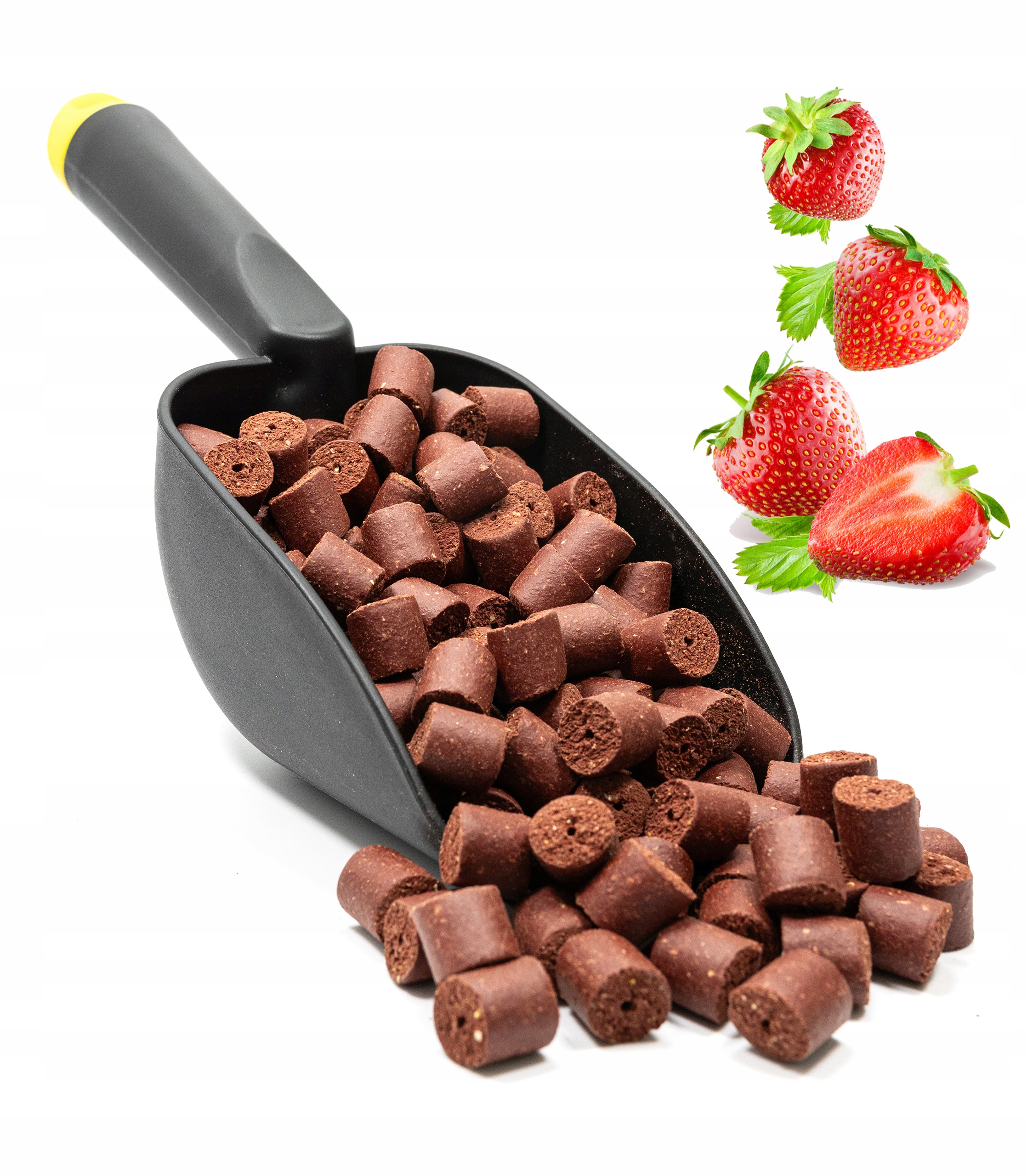 Pelety návnada návnada na ryby 14mm Harison Jahoda 9kg mix