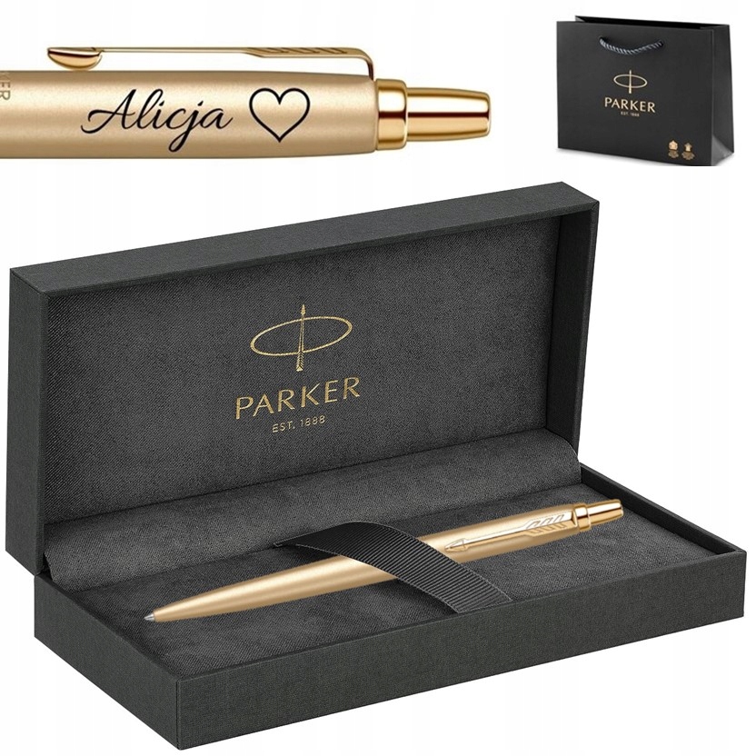 Długopis Parker Jotter XL Złoty Matowy Etui z Grawererem