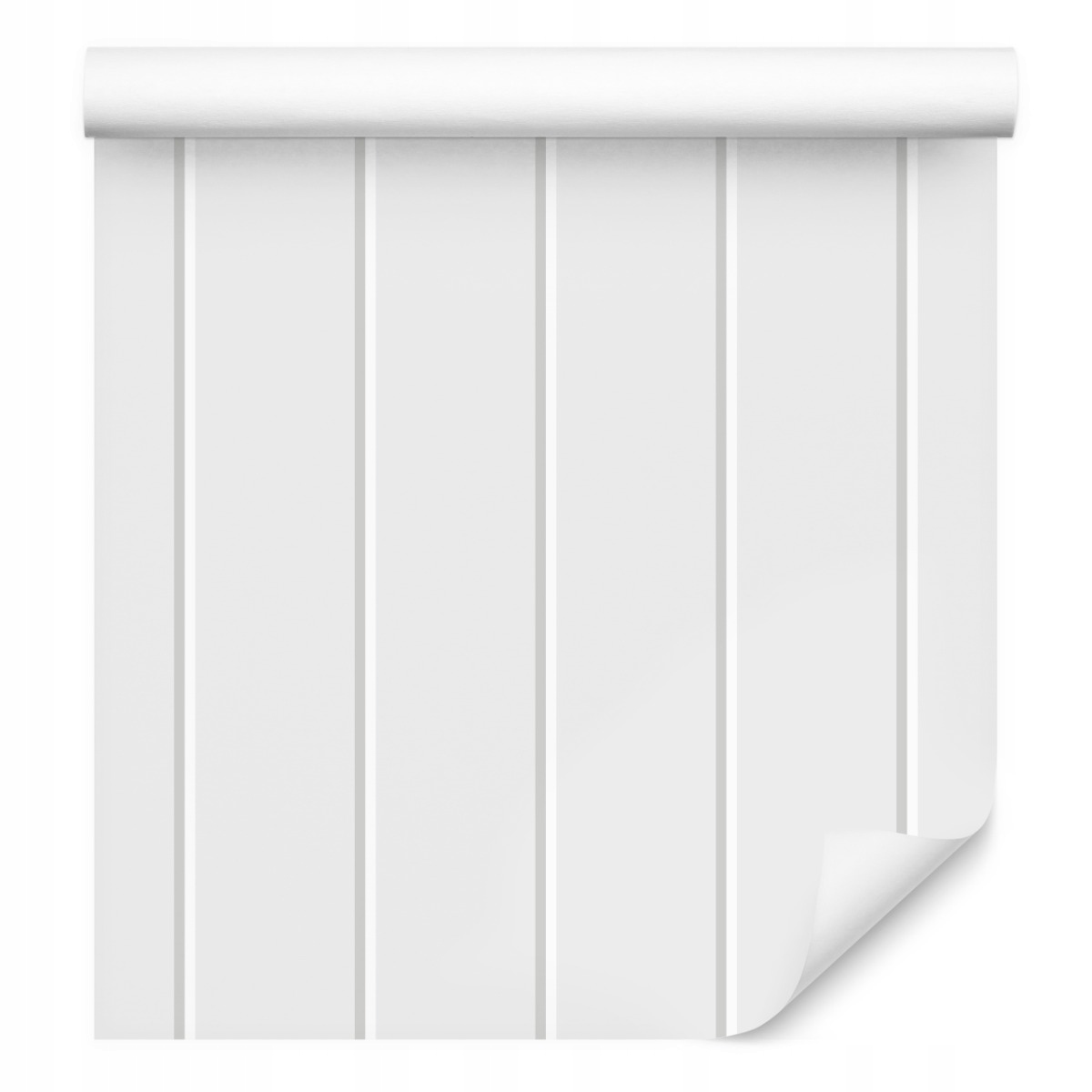 

Tapeta Do Salonu Białe Pionowe Panele Deski Paski