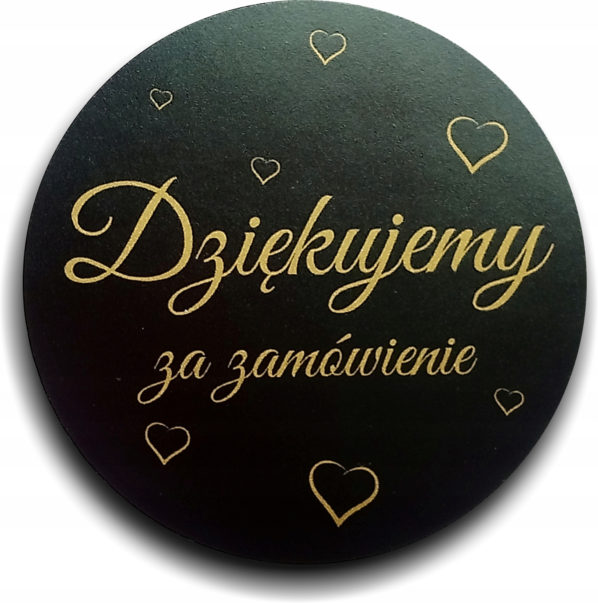 

Naklejki Dziękujemy za zamówienie Złote 6cm 150szt