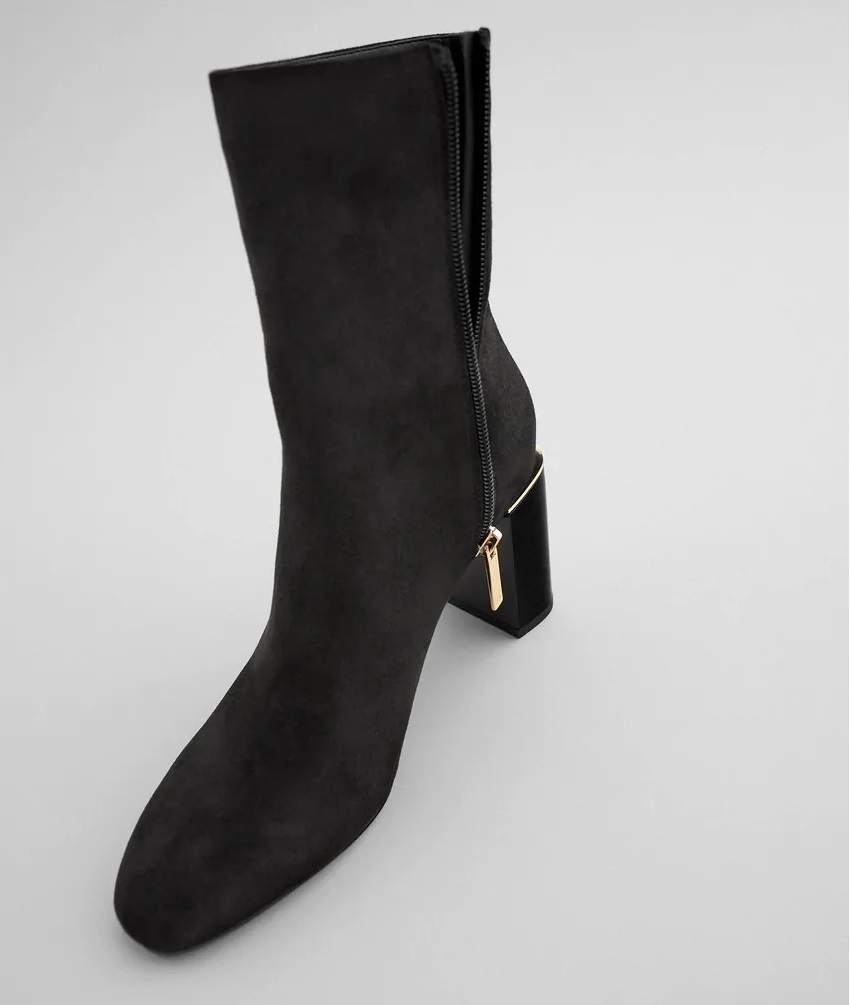 ZARA NOWE CZARNE BOTKI BUTY NA OBCASIE 40 Rozmiar 40