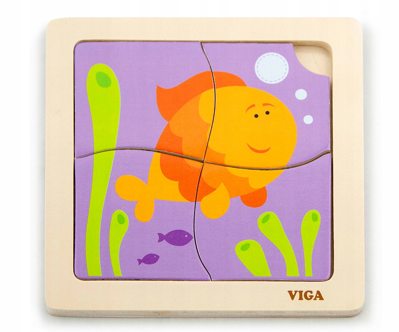 

Viga Pierwsze Puzzle Maluszka drewniane Rybka