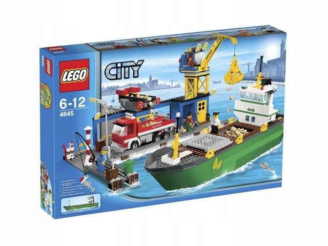 Lego City 4645 Velký Unikátní Set Loď Překládací Přístav Loď