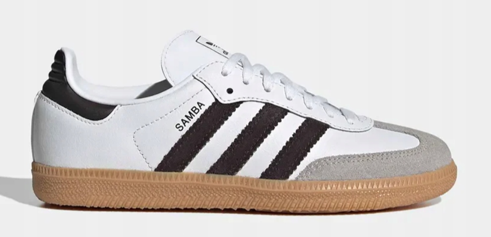 38 2/3 Buty Adidas Originals Samba skórzane sneakersy białe JQ2020
