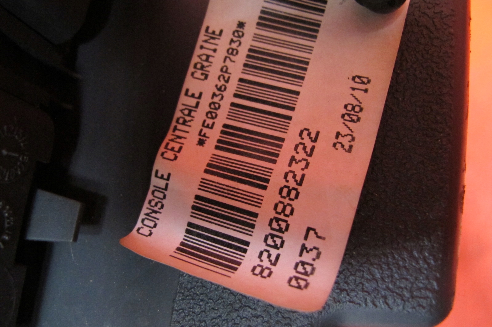 RENAULT KANGOO 2 II 3 III 08- armrest passenger compartment TUNEL central
