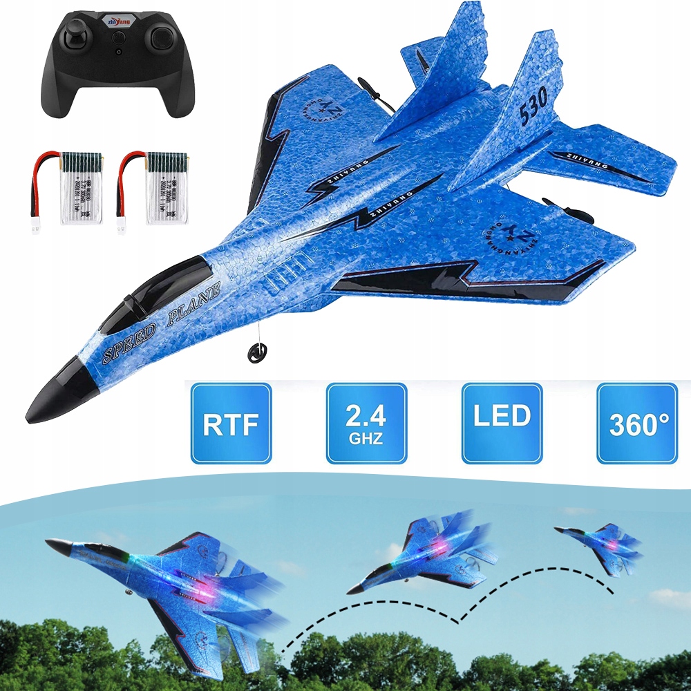 Letadlo Na Dálkové Ovládání 2.4 Ghz Rc Letadlo Hračka Pro Děti I Dospělé