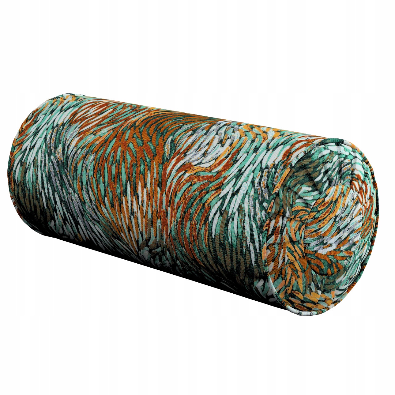 Polštář váleček s záložkami Ø20 x 50 cm oranžový