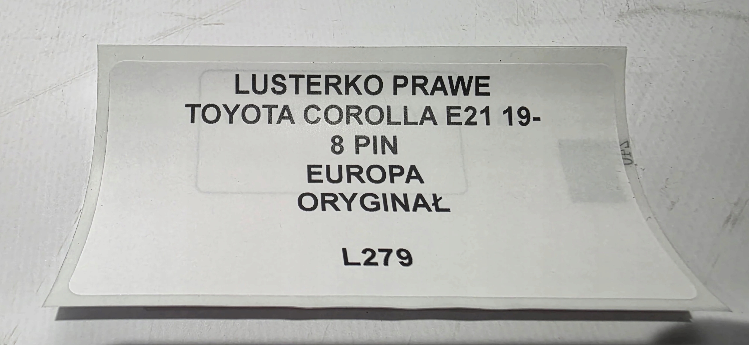 Spiegel rechts TOYOTA COROLLA E21 19- 8 PIN Original