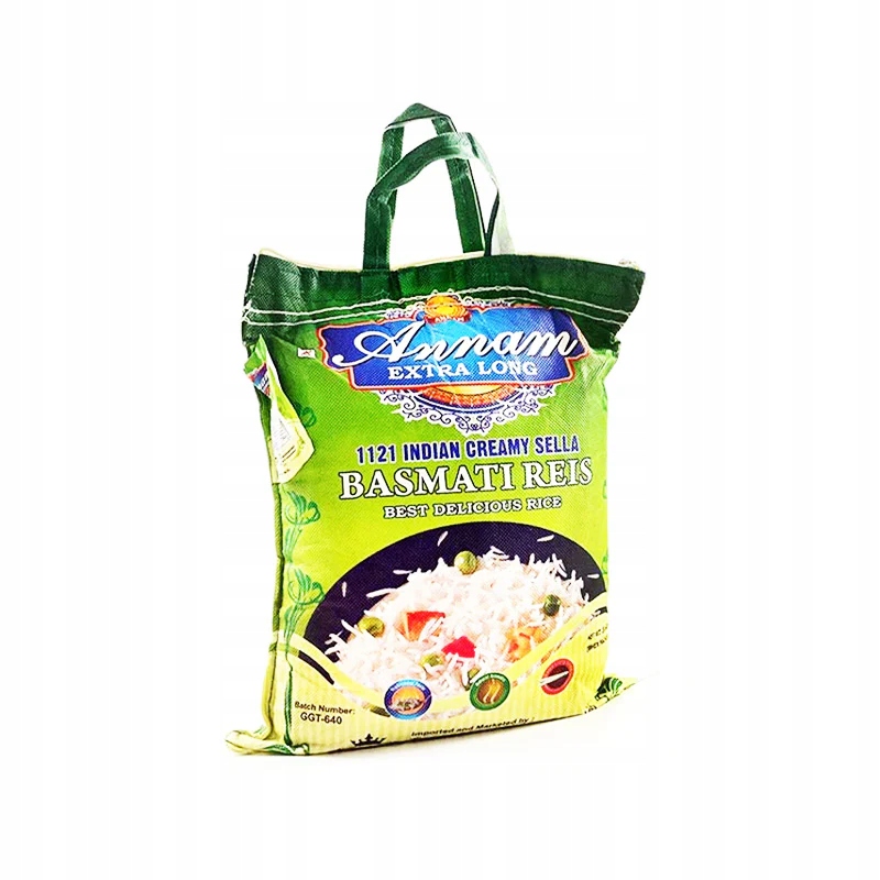 Levně Rýže Annam Creamy Sella Basmati 5 kg aromatický extra dlouhý parboiled