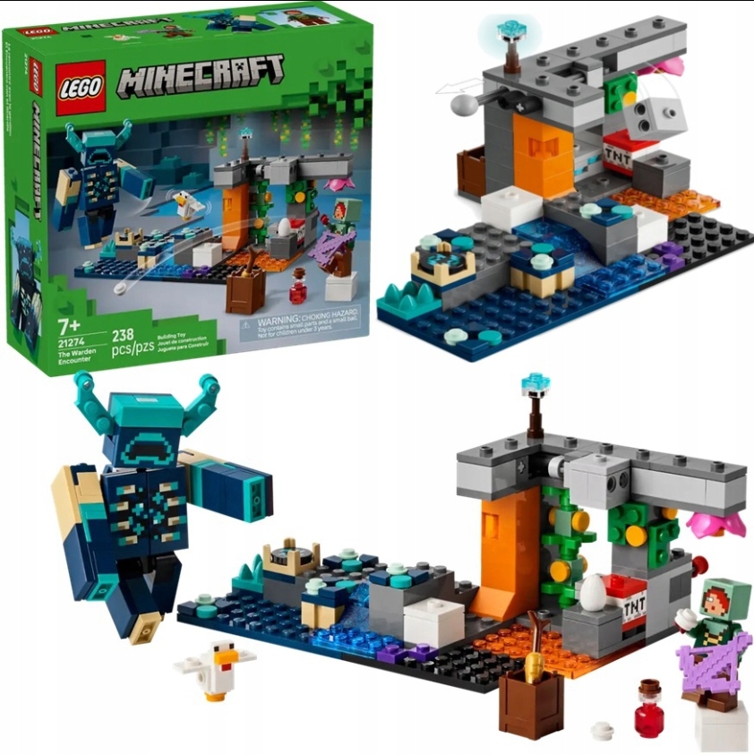 Klocki Lego Minecraft Spotkanie Ze Straznikiem Figurka Villager Zestaw