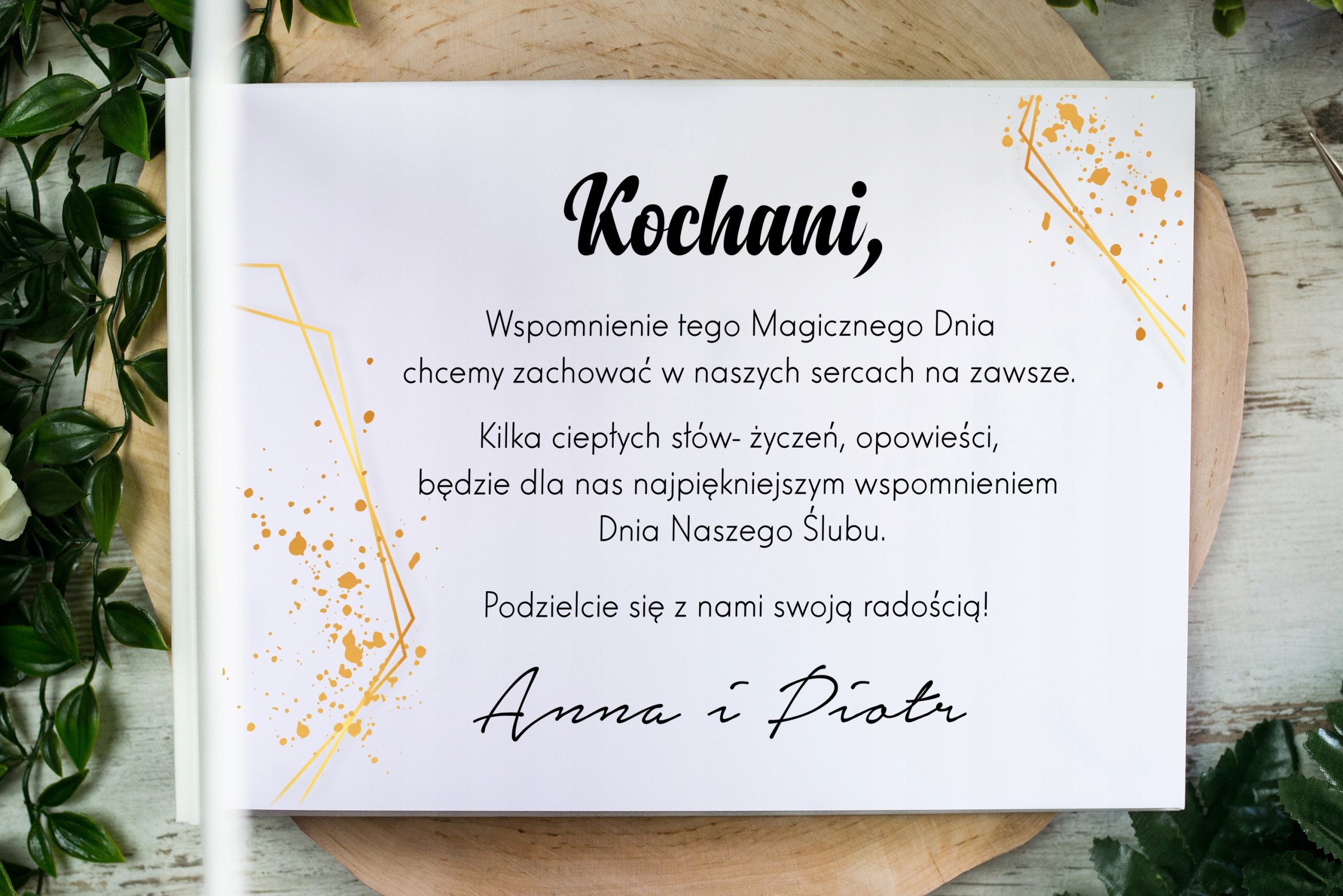 гостьова книга для весілля весілля-опитування - нові дизайни Brand Lubamisie