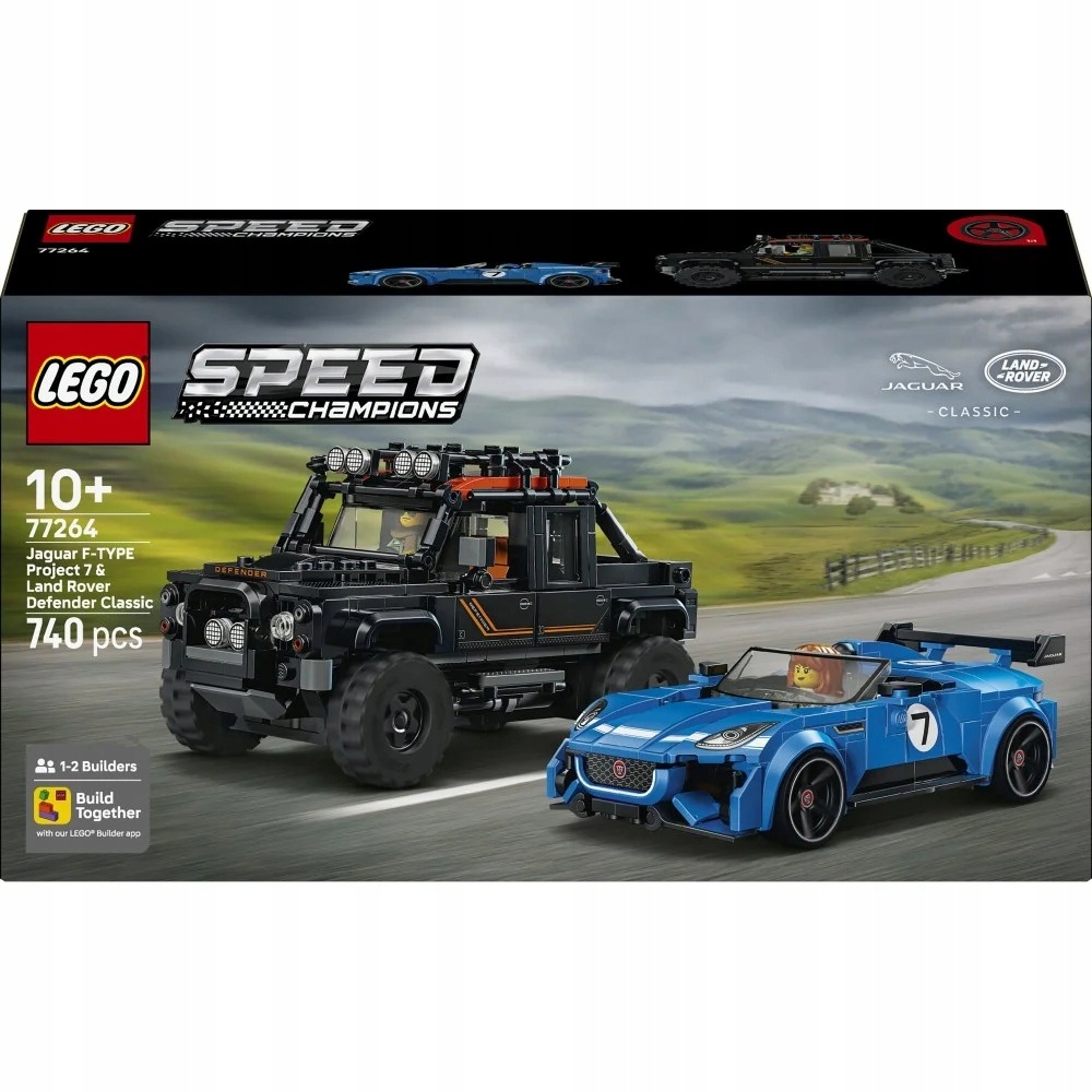 * Lego Speed Champions Jaguar Project 7 a Land Rover Defender 77264
