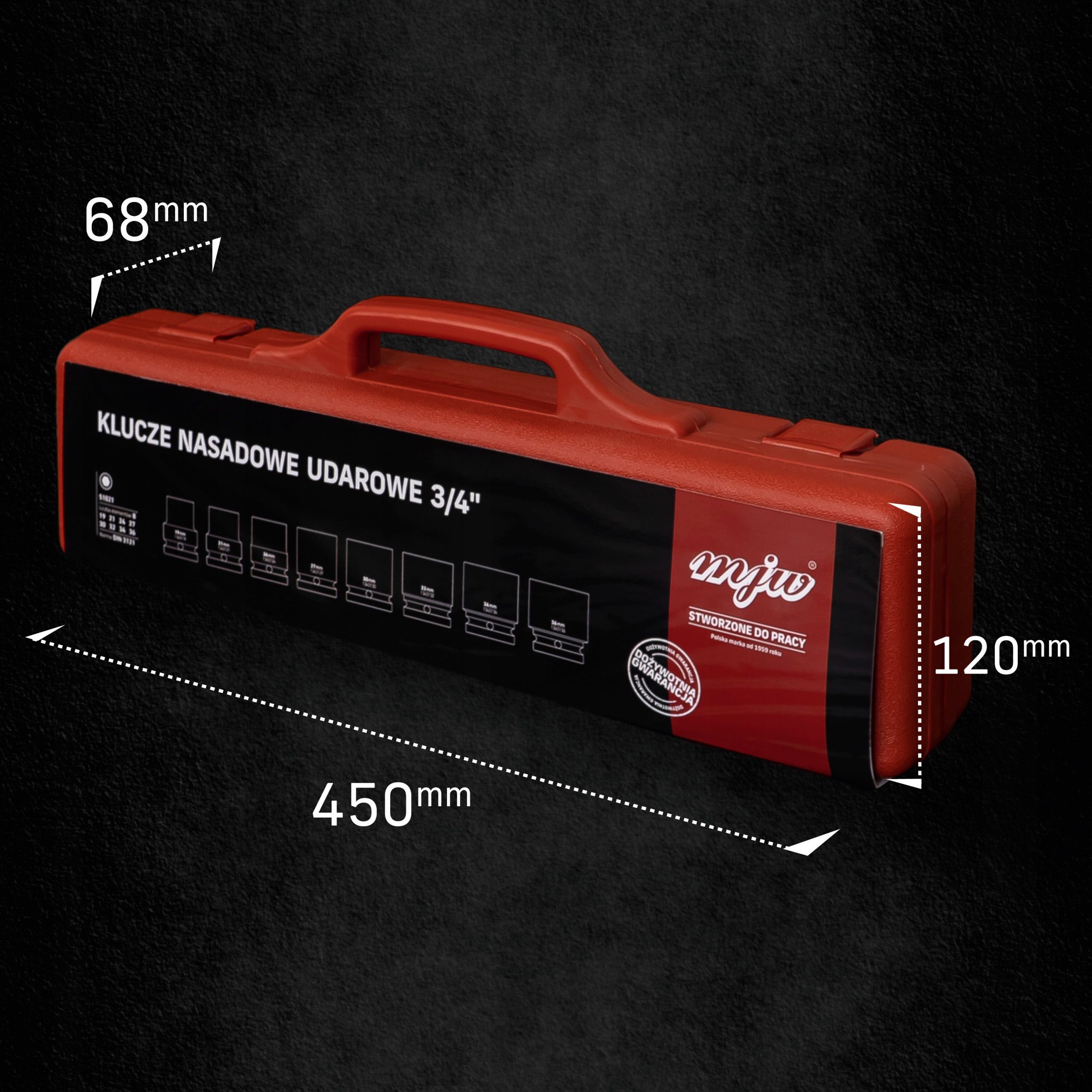 Nasadki udarowe zestaw komplet udarowy 3/4 MJW Kod producenta 51021