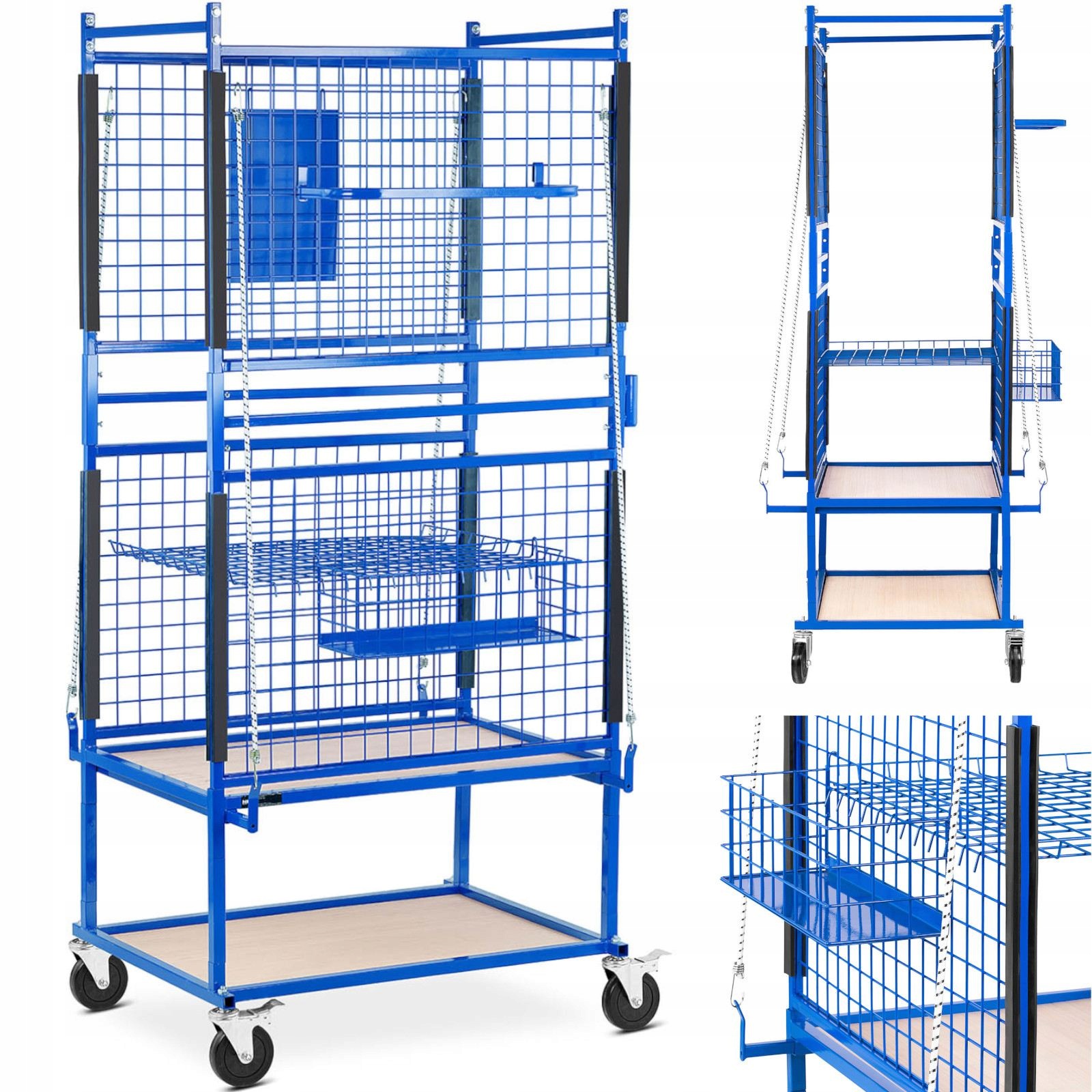 Ocelový Vozík Na Karoserii 220 Kg 60X90X202 CM, Klempířský, Lakovací