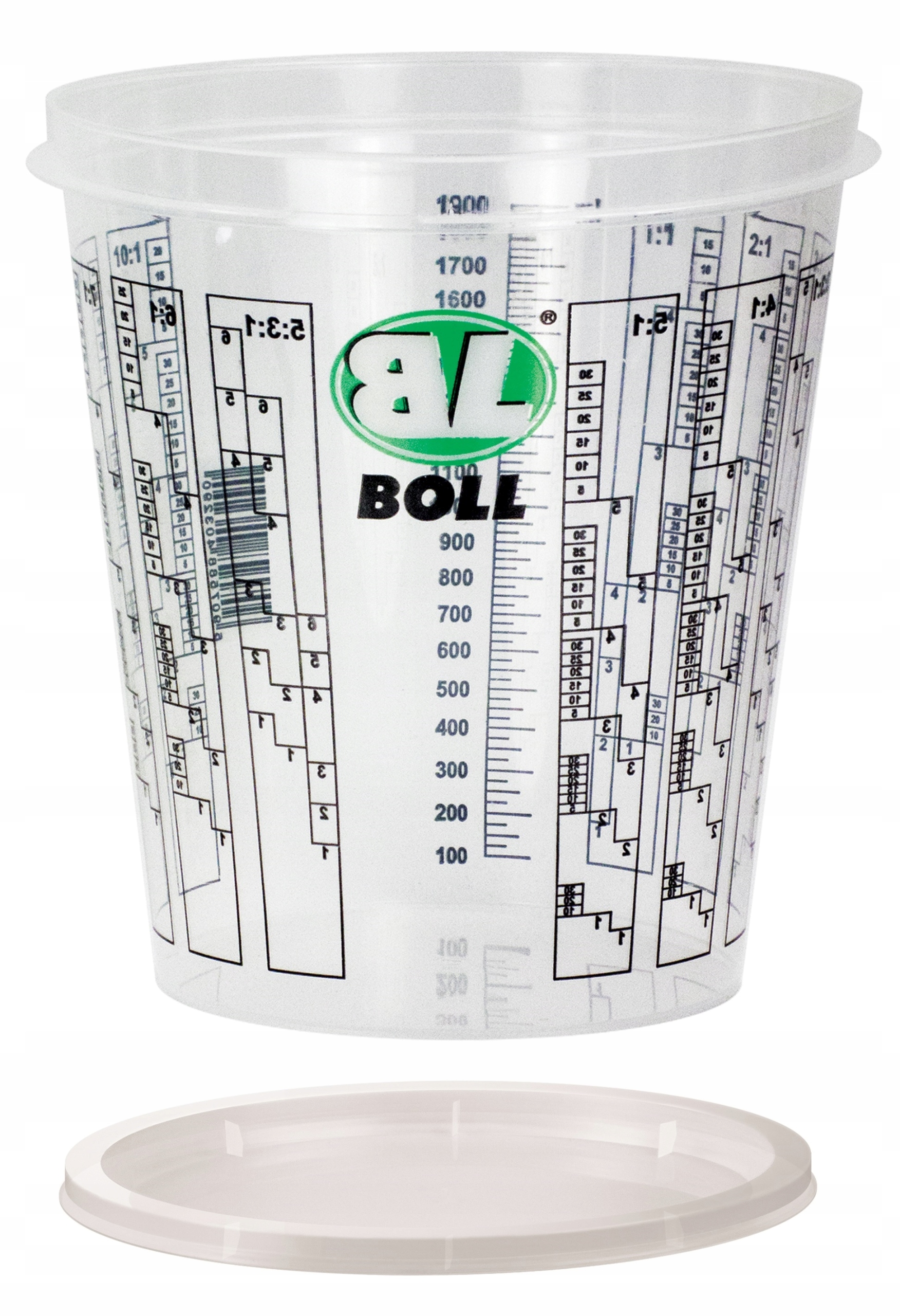 Boll Pojemnik plastikowy z podziałką 2240ml -25szt