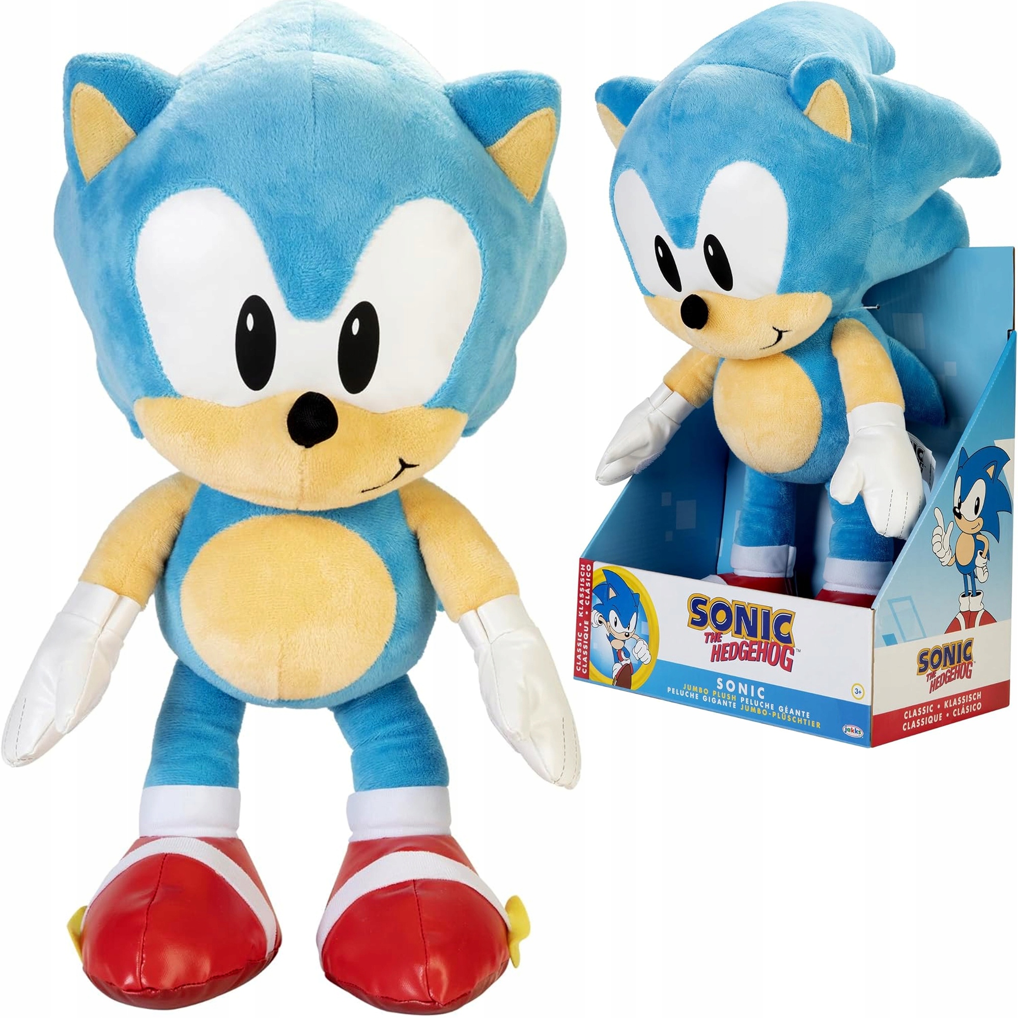 Maskotka Pluszak Sonic The Hedgehog Deluxe Sonic 46 CM Duża Zabawka