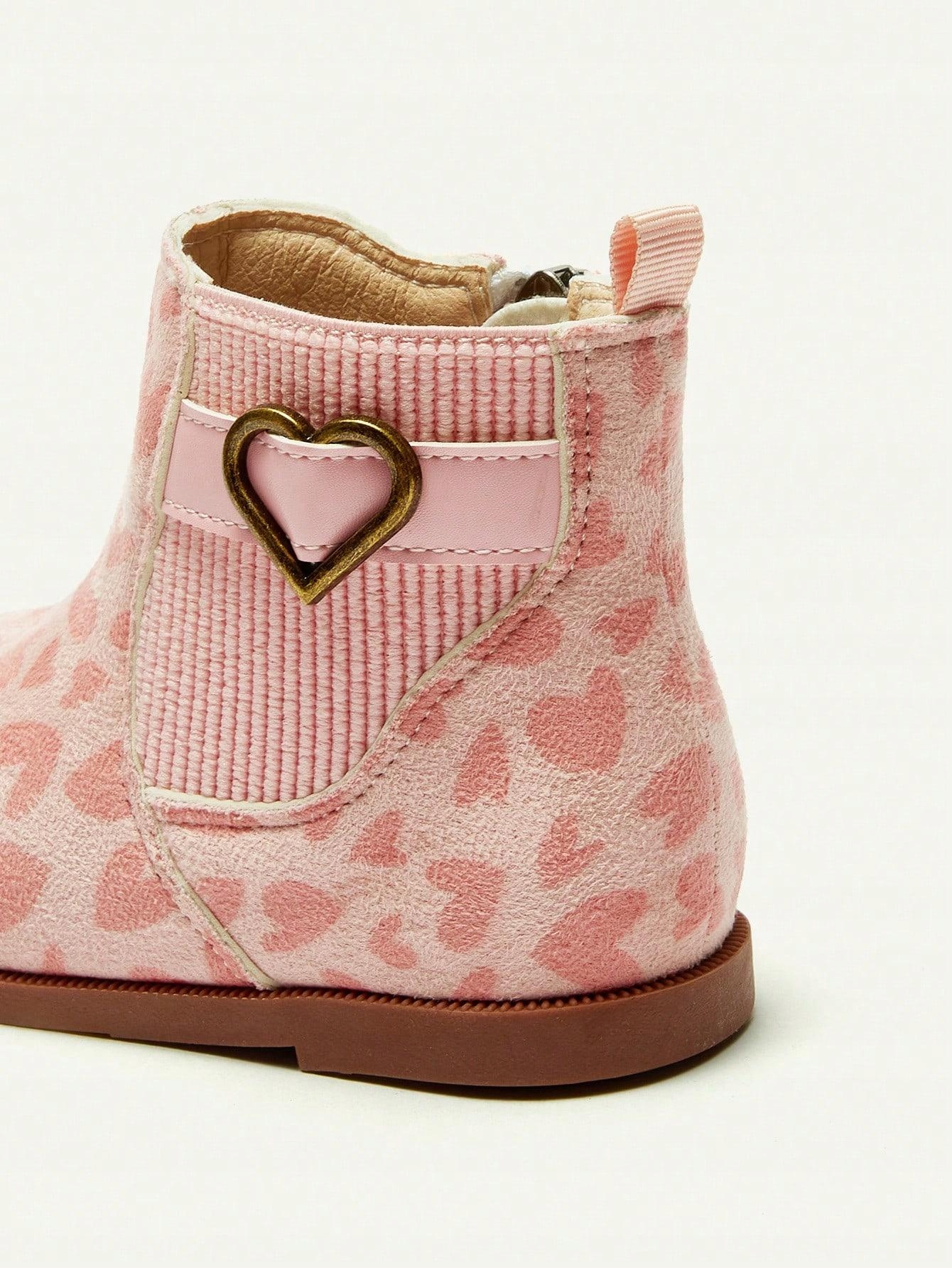 RÓŻOWE WYSOKIE BUTY NA ZAMEK WSUWANE WZÓR SERCE COZY CUB 23 Długość wkładki wew. 14 cm