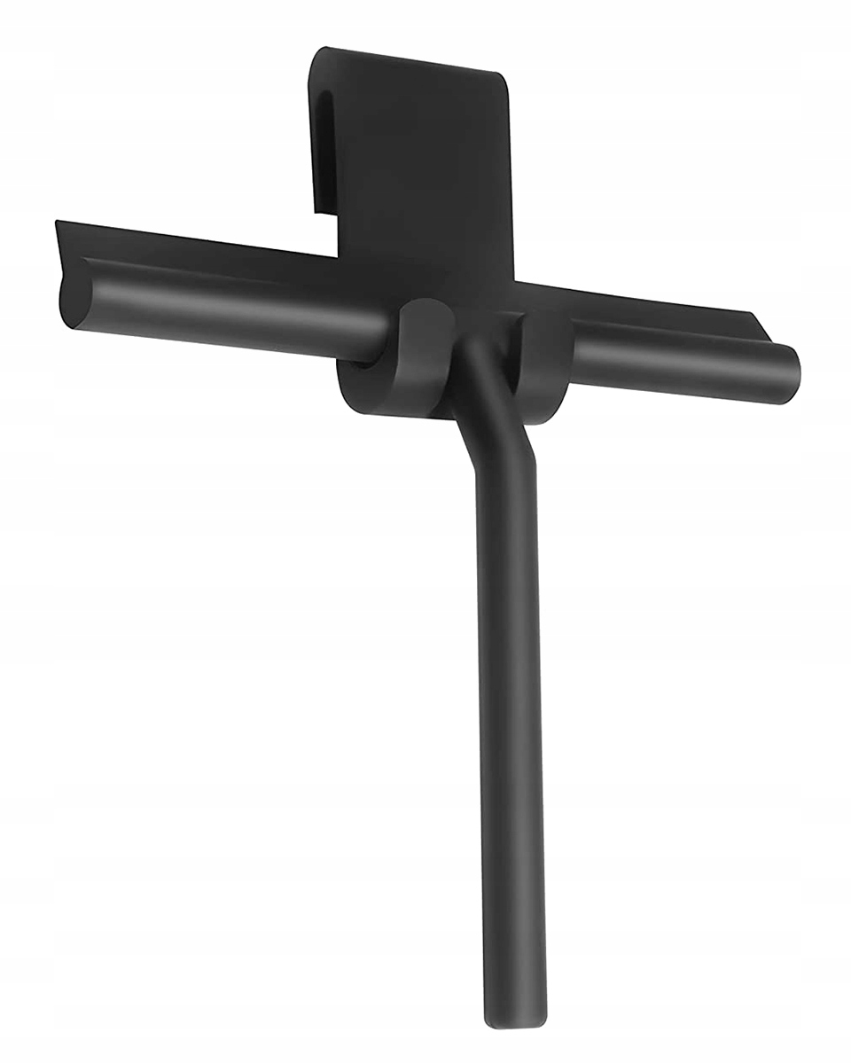 ŚCIĄGACZKA DO WODY PARY SZYB KABIN PRYSZNICOWYCH CZARNA Z UCHWYTEM AG655B