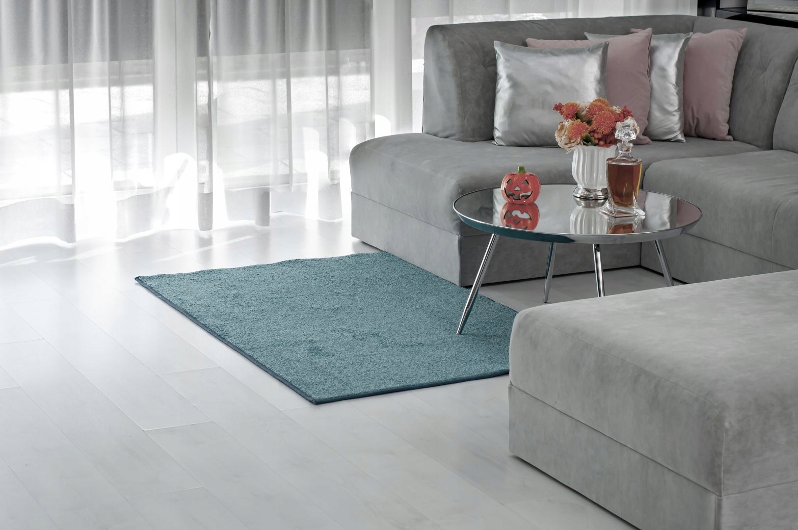 DYWAN DYWANIK SHAGGY KOŁO WYKŁADZINA CHODNIK SZARY BEZ 80cm KOLORY OBSZYTY Grubość 16 mm