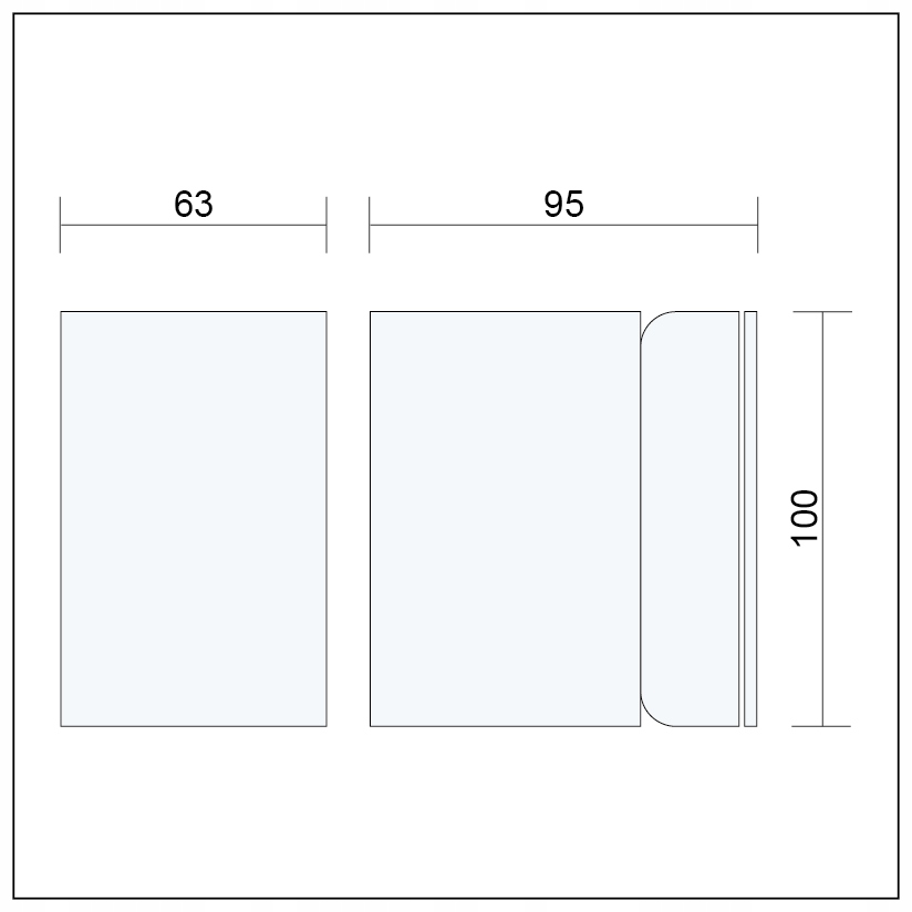 Lampa zewnętrzna elewacyjna IP44 MATEO Długość/wysokość 10 cm