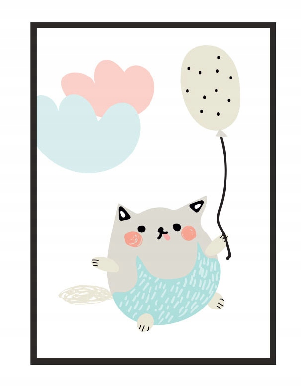 

Obraz Plakat W Ramie 33x43 cm Kot PD218