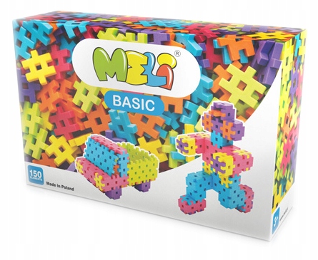 MELI BASIC 50000 WAFLE KLOCKI 150 elementów