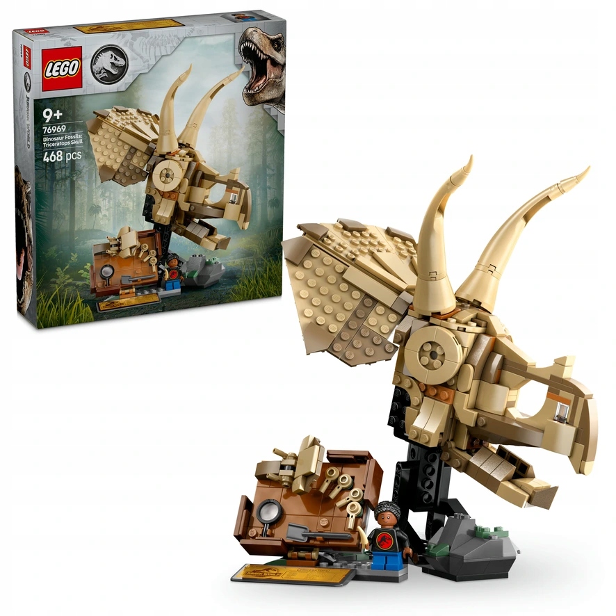 Lego Jurassic World 76969 Dinosauří fosilie: Lebka triceratopse