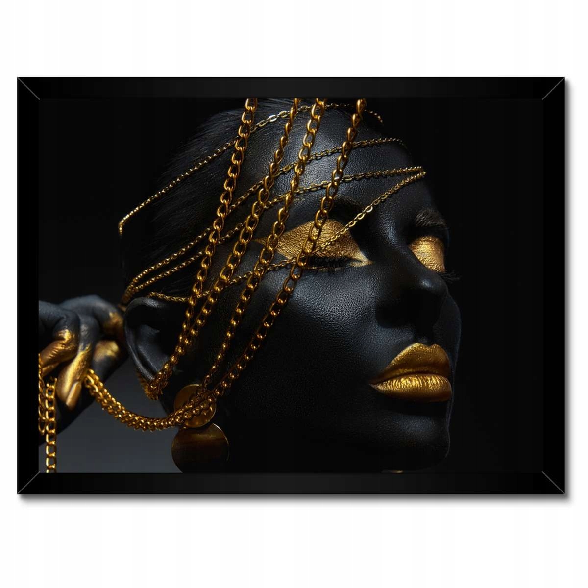 Plakáty v rámu 40x30 Zlaté šperky v ruce