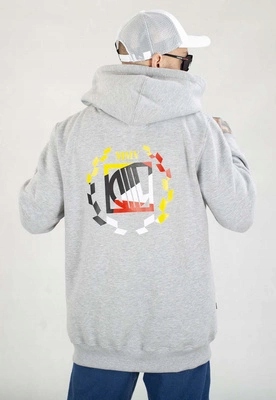 Mikina Diil S Kapucí Zip Laur Color šedá