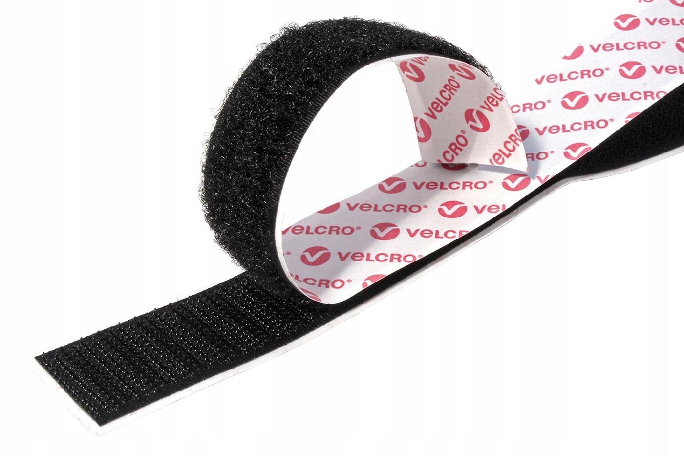 Velcro Páska se suchým zipem,pro obecné použití,nalepovací,20mm x 25m,černá