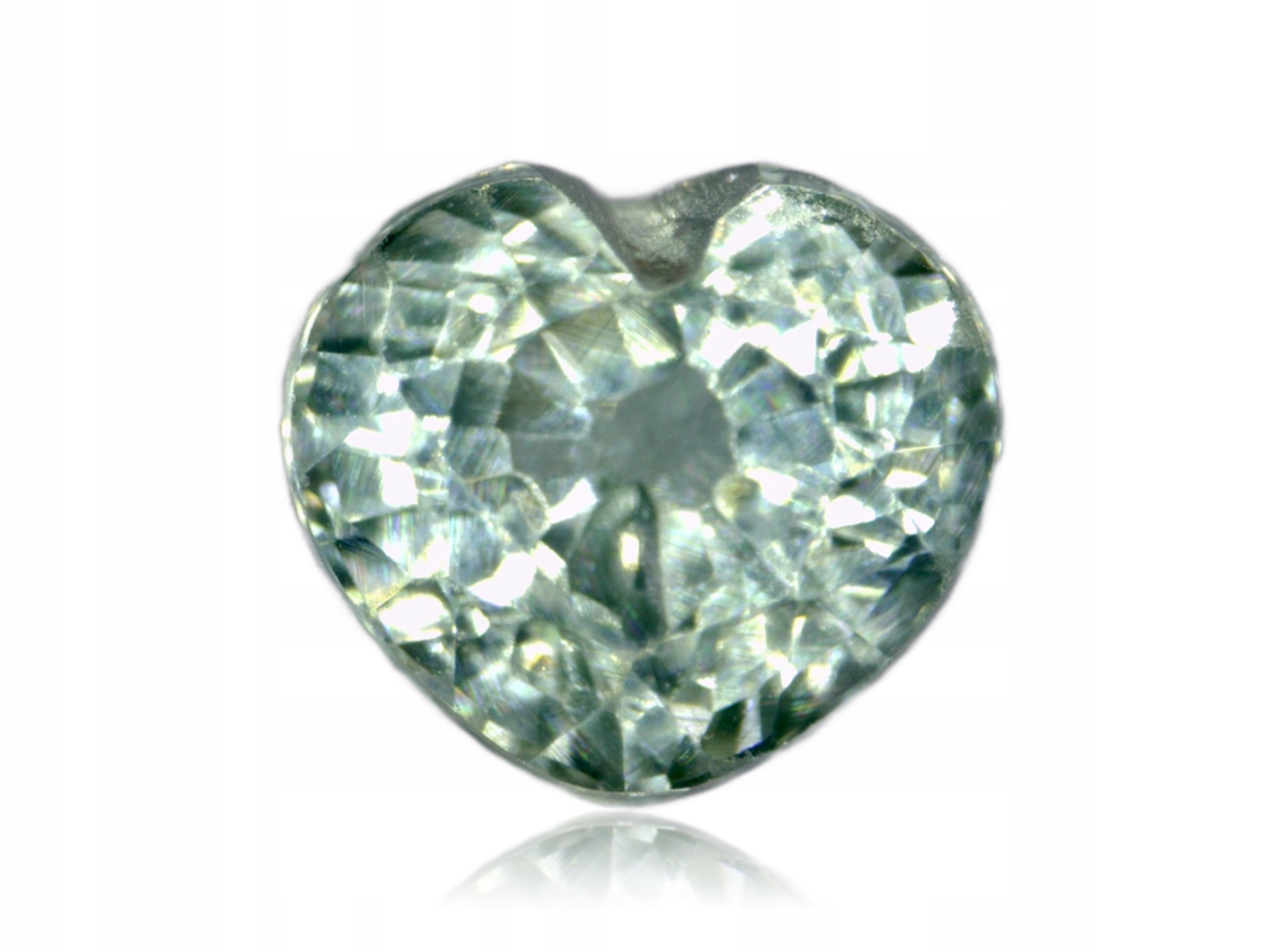 Safír 0.34ct Zelené srdce eCertifikát Wbd