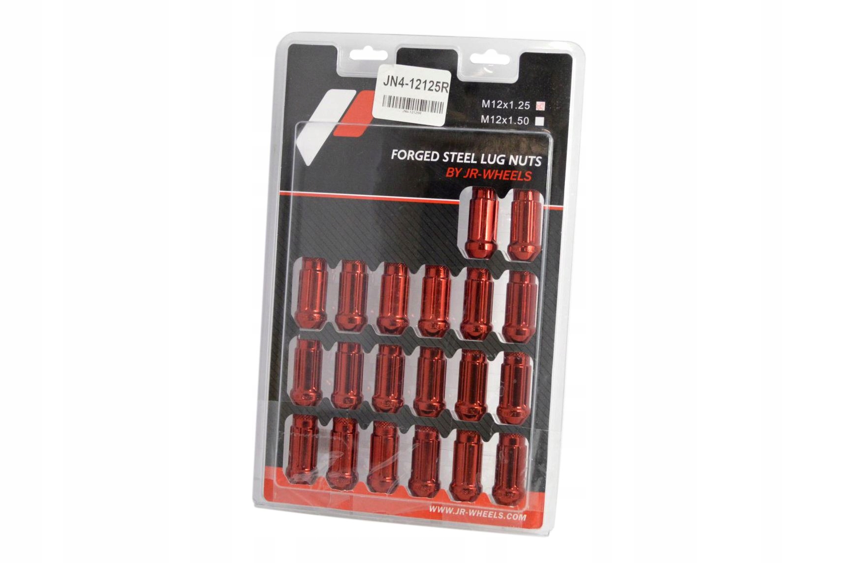 КОВАНІ СТАЛЕВІ ГАЙКИ JR JN4 12X1, 5 ЧЕРВОНИЙ