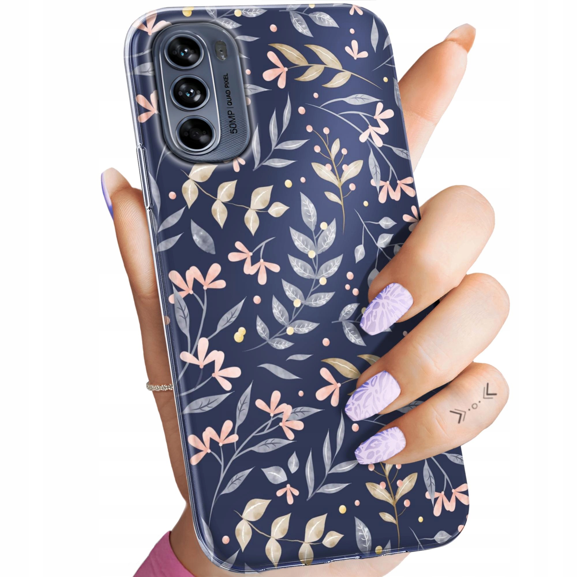 Etui Do Motorola Moto G62 5G Floral Botanika Bukiety Obudowa Case