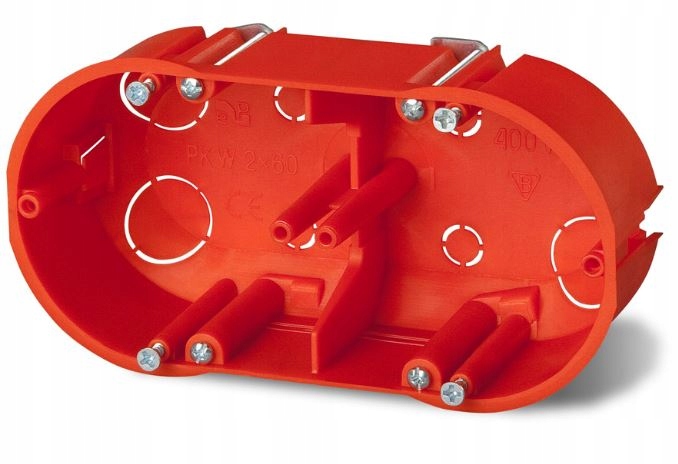 

Puszka podtynkowa 2x60mm regips pomarańczowa 0210