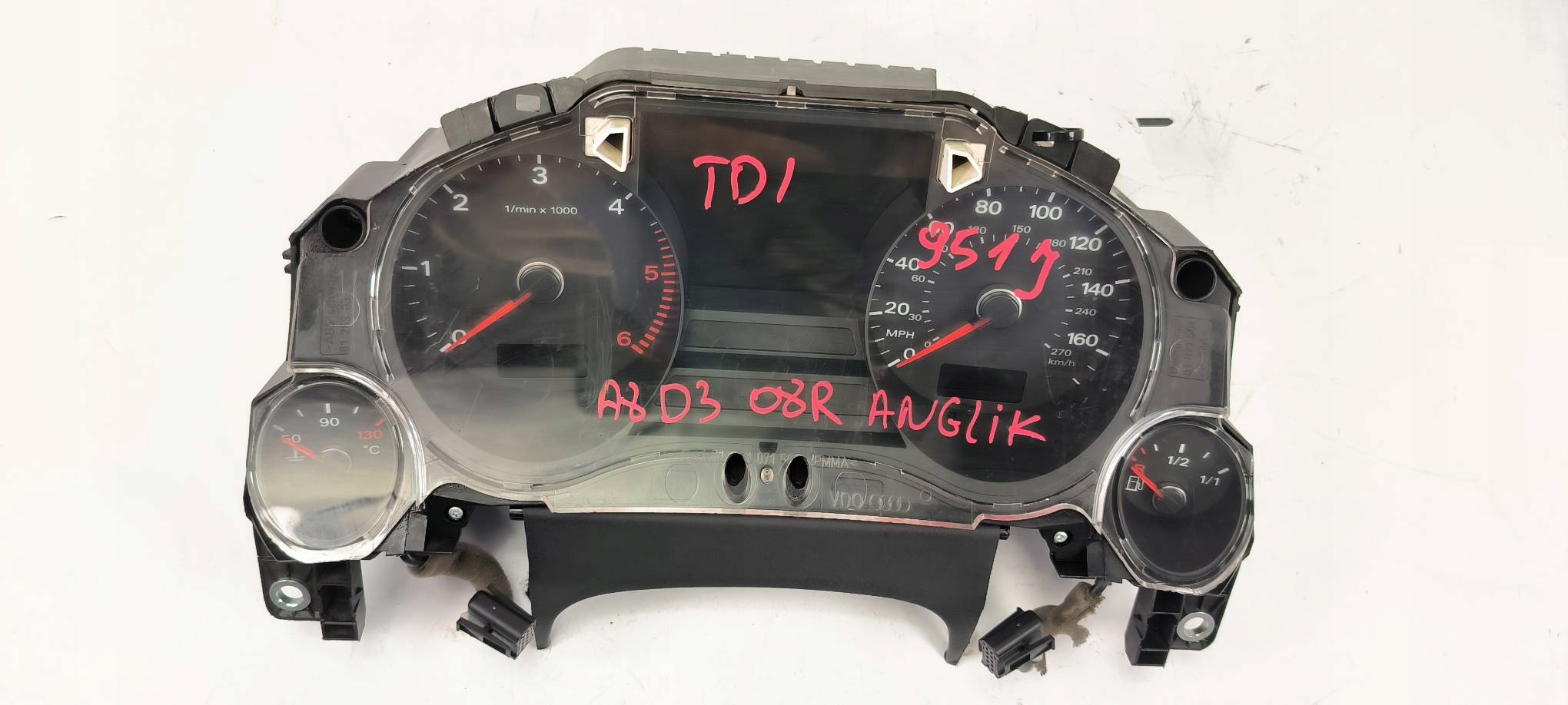 budíky hodiny 4E0920951J AUDI A8 D3