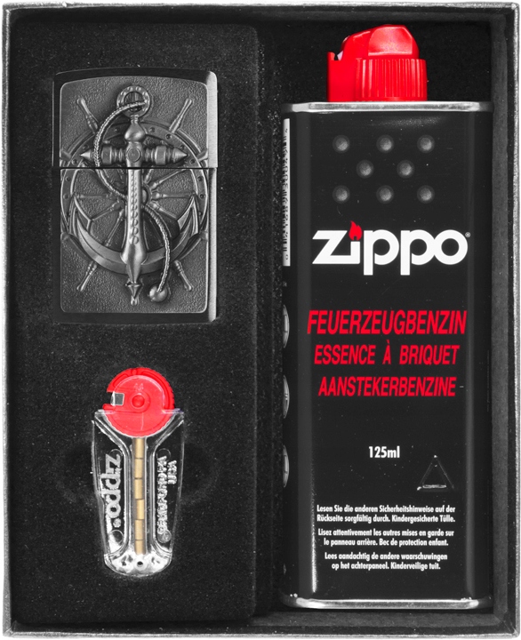Zestaw ZIPPO Zapalniczka NAUTIC EMBLEM prezentowy*nr1