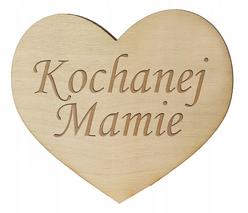 

Serce grawerowane Dla Mamy Kochanej Mamie 5cm