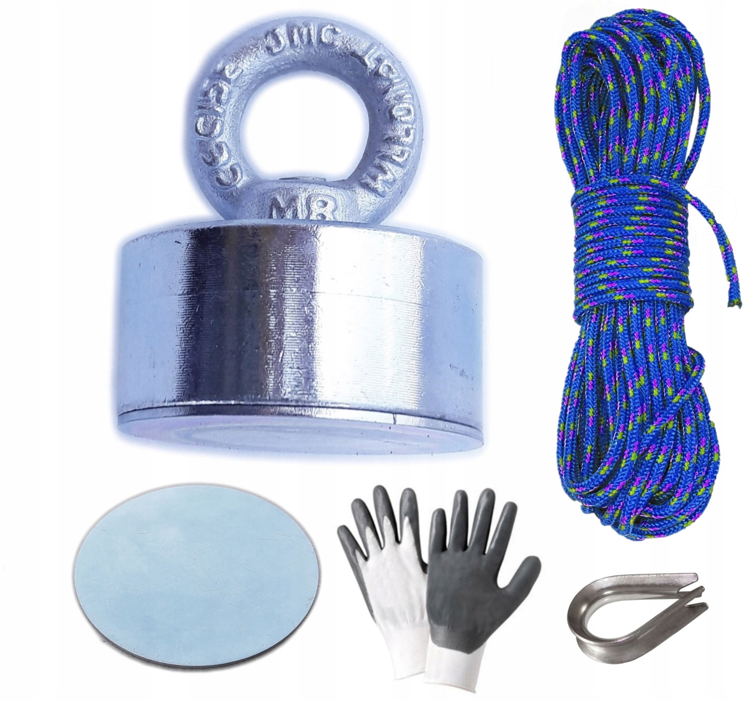 MAGNES NEODYMOWY UCHWYT 55x30 170KG LINA25M DEKIEL