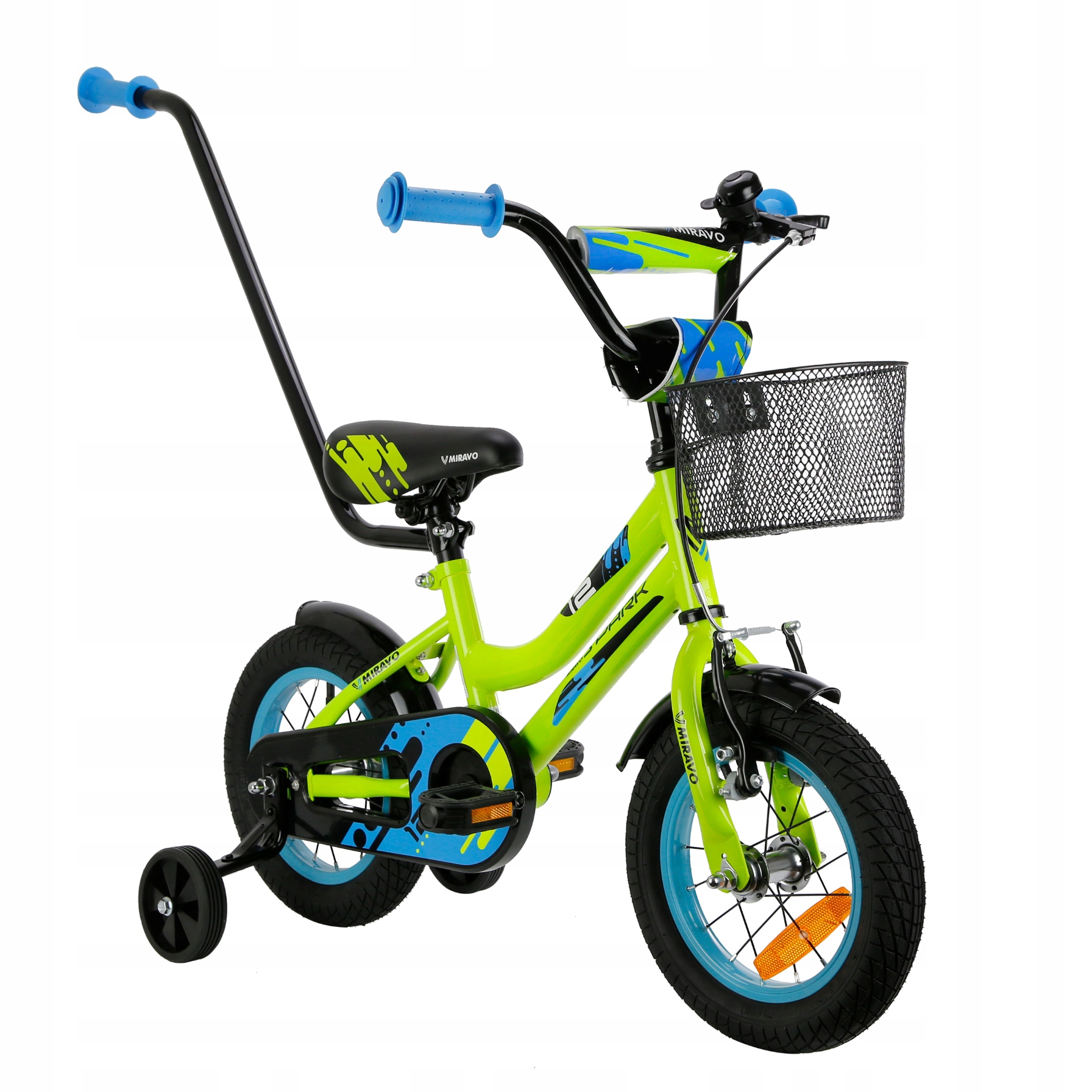 Rowerek Dziecięcy 12 Cali Miravo Rower Dla Chłopca Koszyk Prowadnik